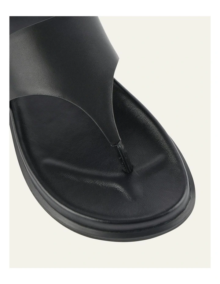Toby Flat Sandals in Black image 4