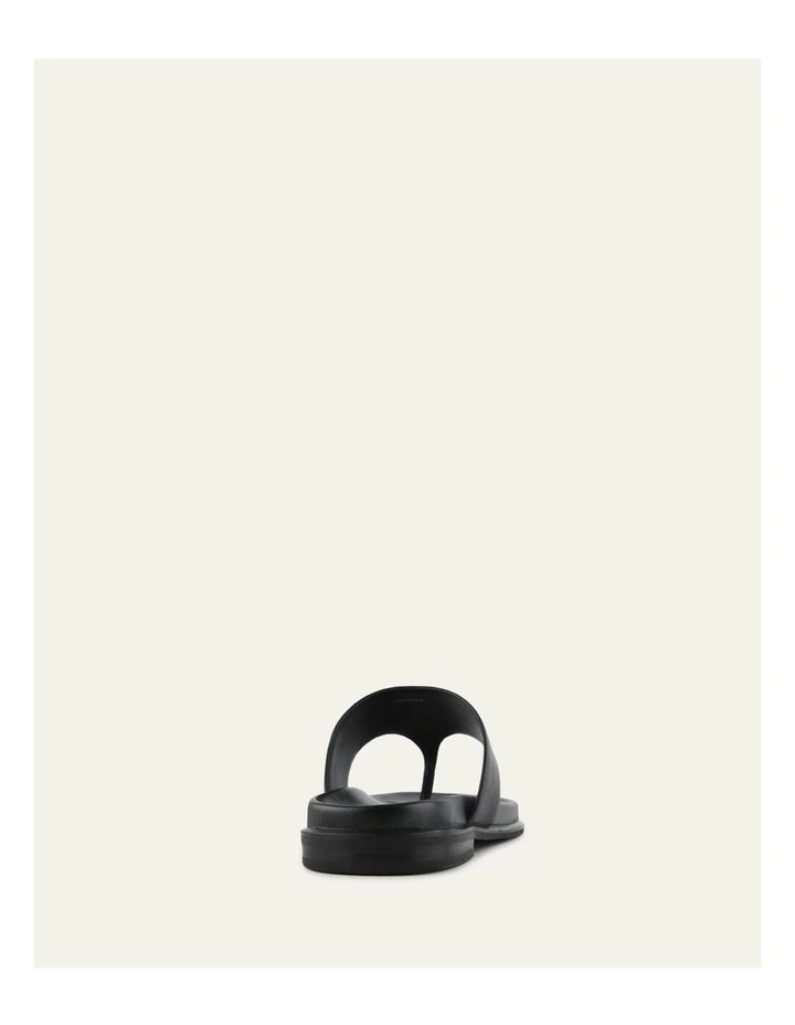 Toby Flat Sandals in Black image 5