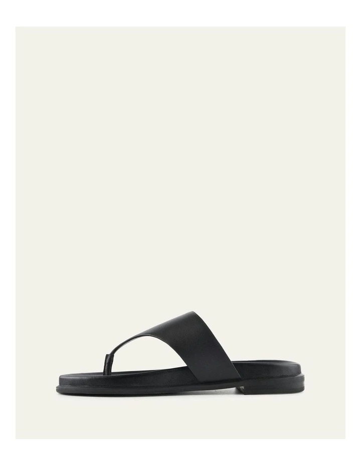 Toby Flat Sandals in Black image 6