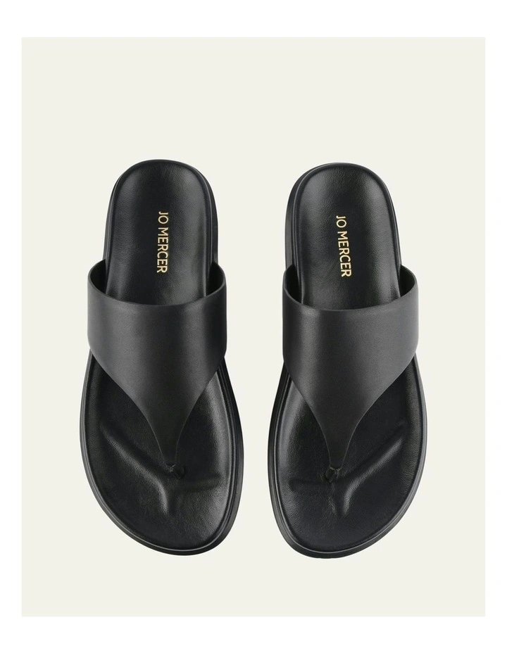 Toby Flat Sandals in Black image 7