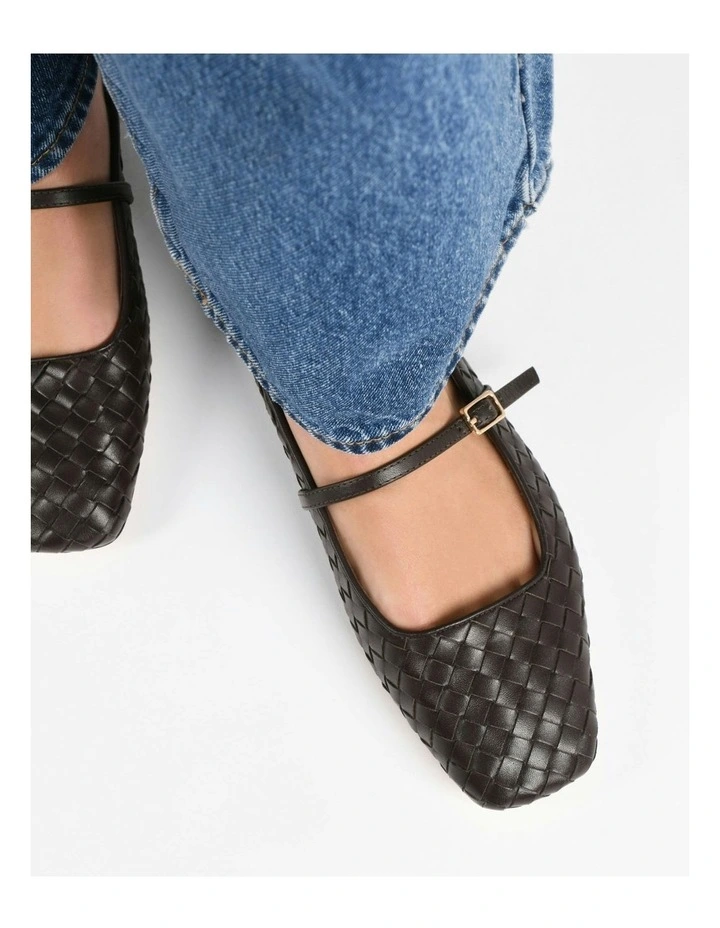 Sailor Ballet Flats in Cacao image 2