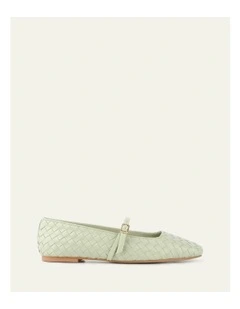 Sailor Ballet Flats in Light Sage