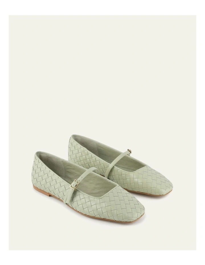 Sailor Ballet Flats in Light Sage image 3