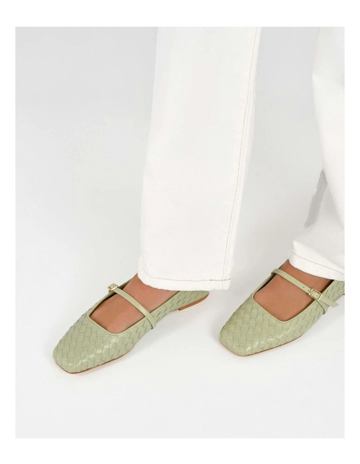 Sailor Ballet Flats in Light Sage image 6