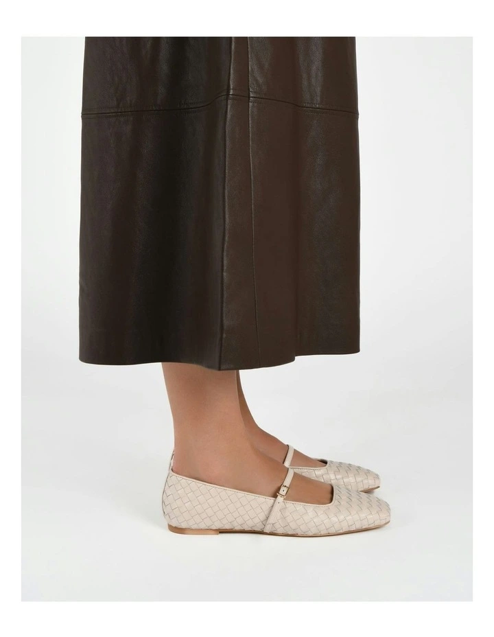 Sailor Ballet Flats in Off White image 7