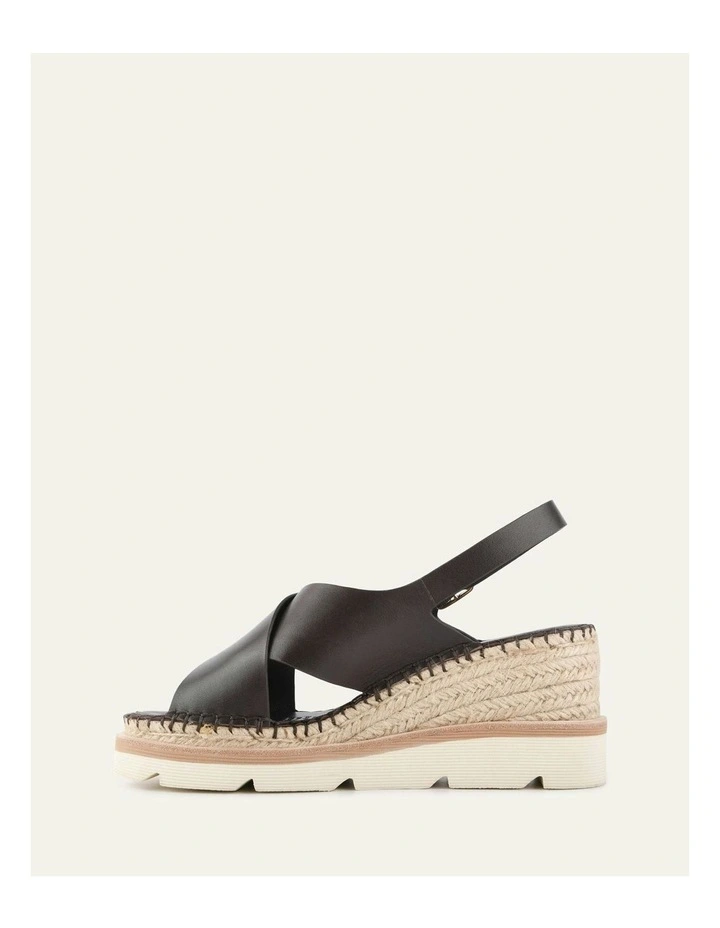 Kimberley Mid Wedge Sandals in Bitter Choc image 6
