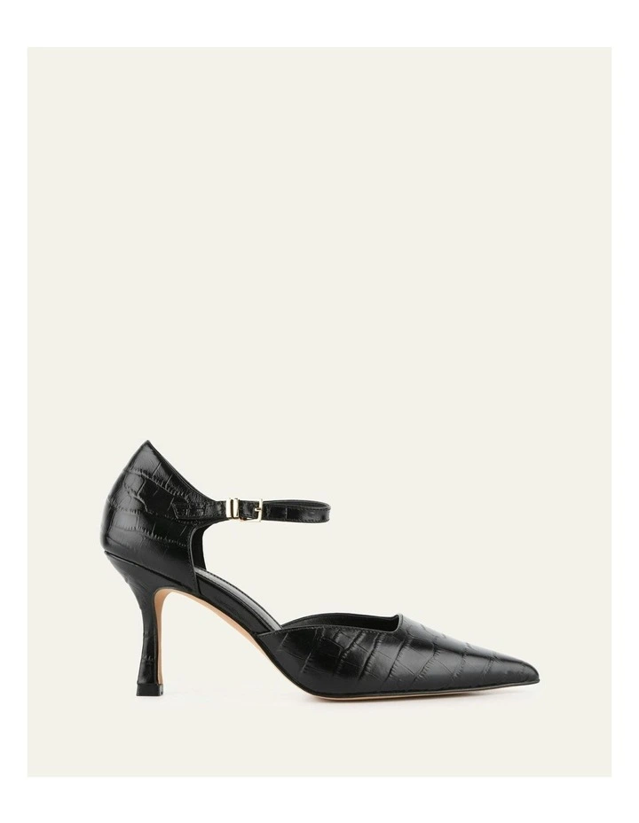 Axel High Heels in Black Croc image 1