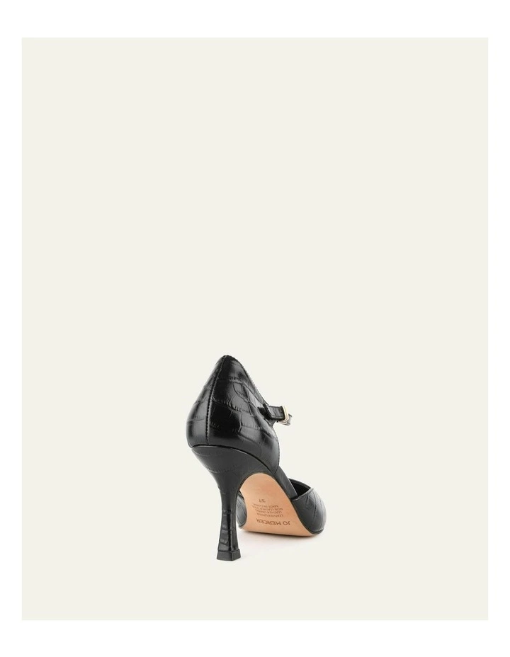 Axel High Heels in Black Croc image 5