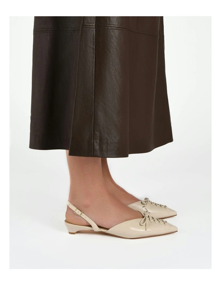 Aloe Dress Flats in Off White image 2