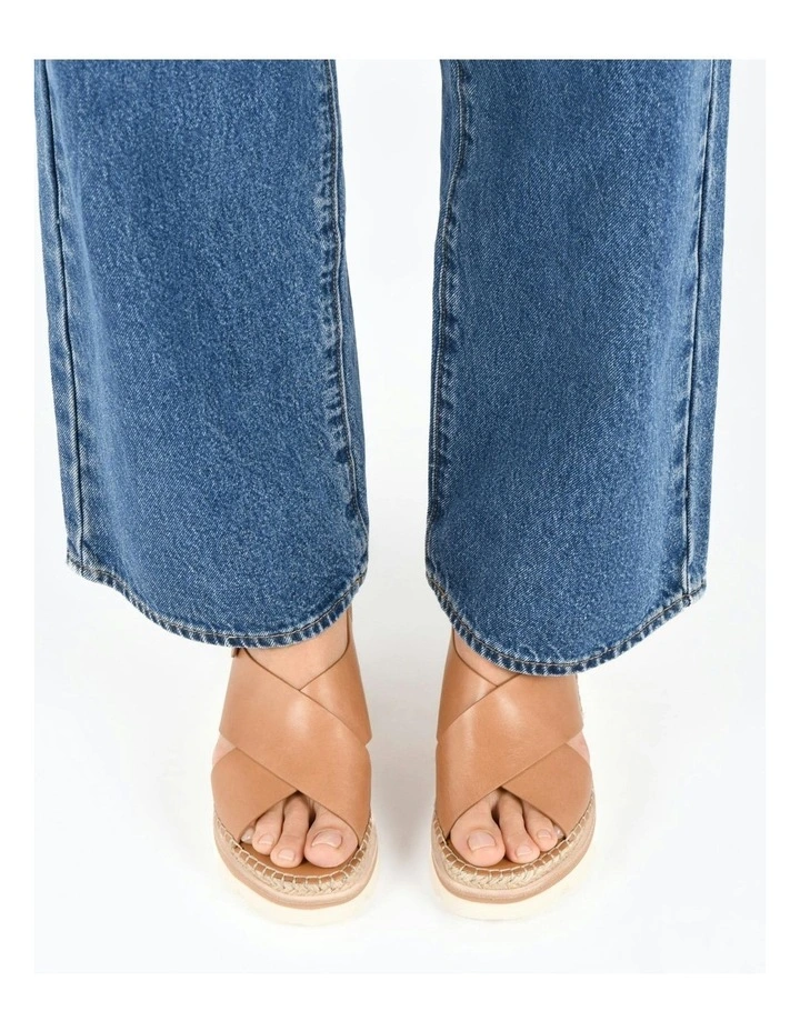 Kimberley Mid Wedge Sandals in Tan image 7