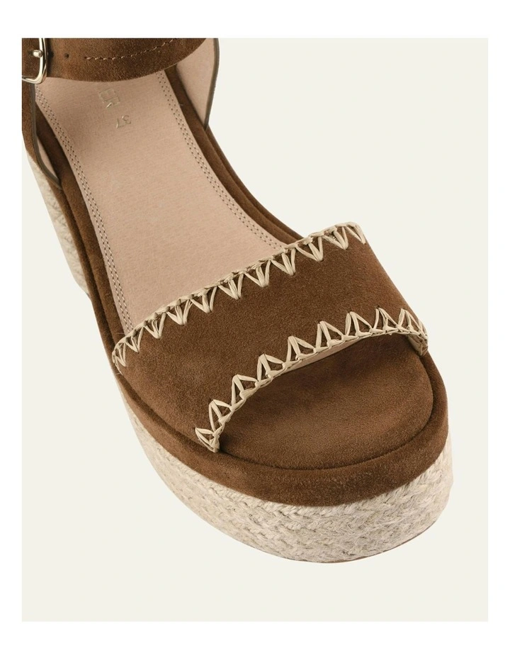 Fisher High Heel Platform Sandals in Brown image 4
