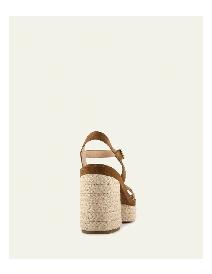 Fisher High Heel Platform Sandals in Brown image 5