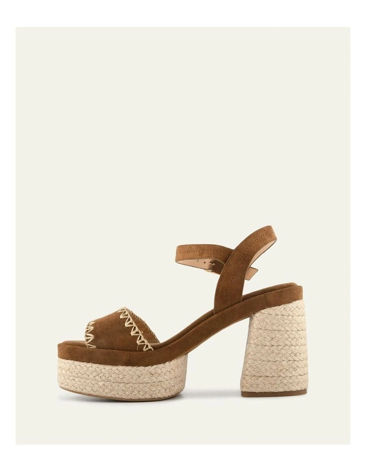 Fisher High Heel Platform Sandals in Brown image 6