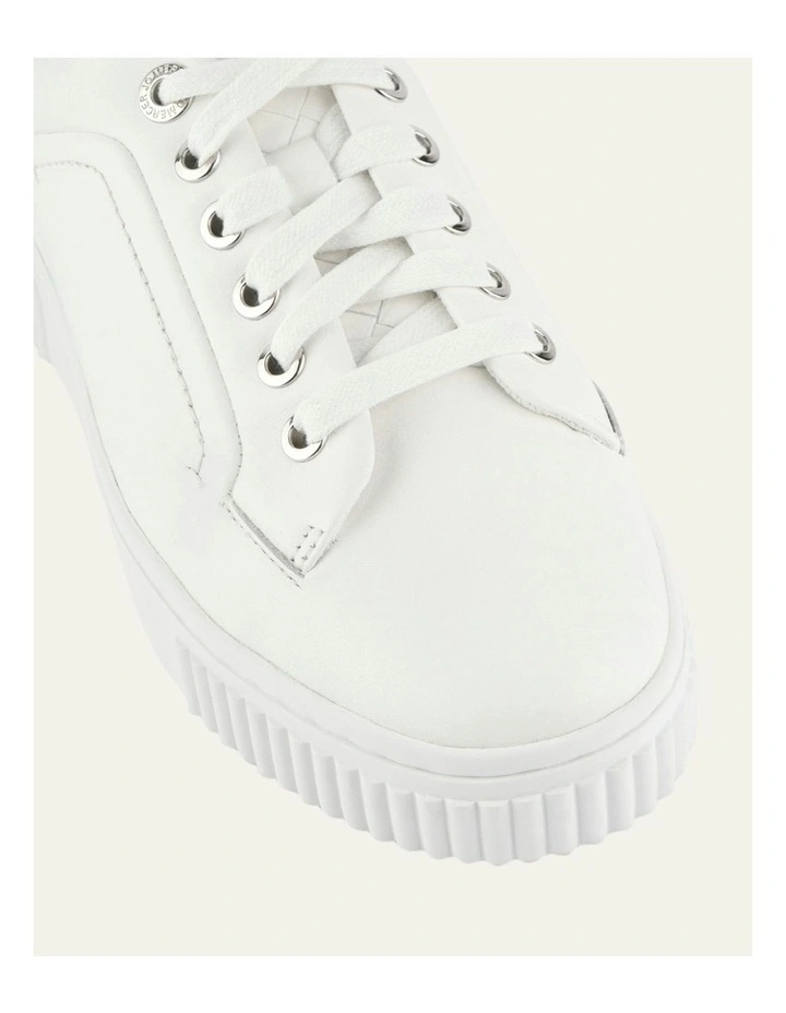 Campbell Leather Sneakers in White image 4