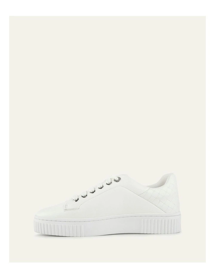 Campbell Leather Sneakers in White image 6