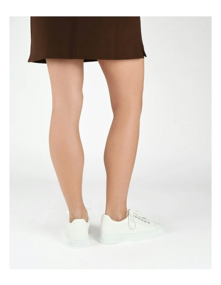 Campbell Leather Sneakers in White image 7