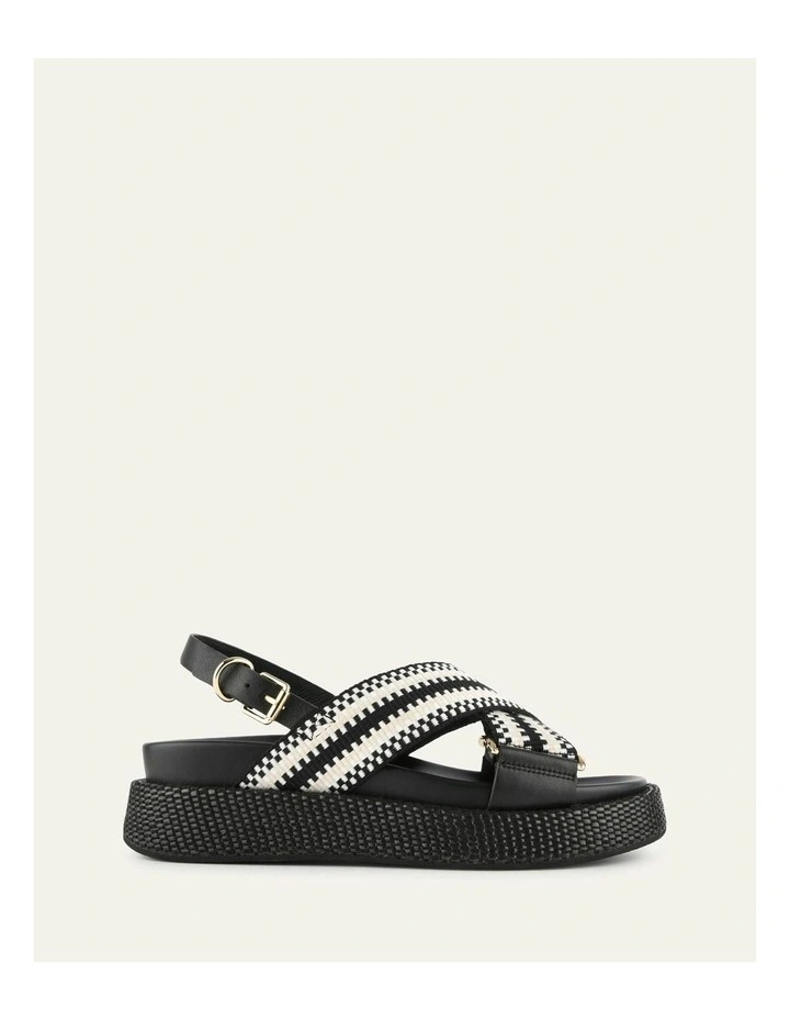Marley Flat Sandals in Black image 1
