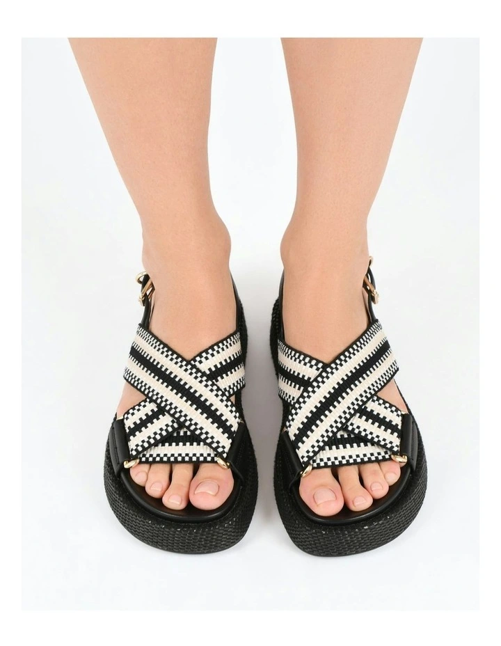 Marley Flat Sandals in Black image 2