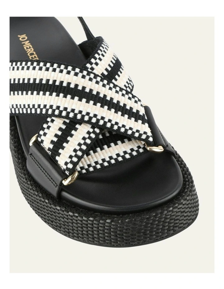 Marley Flat Sandals in Black image 4