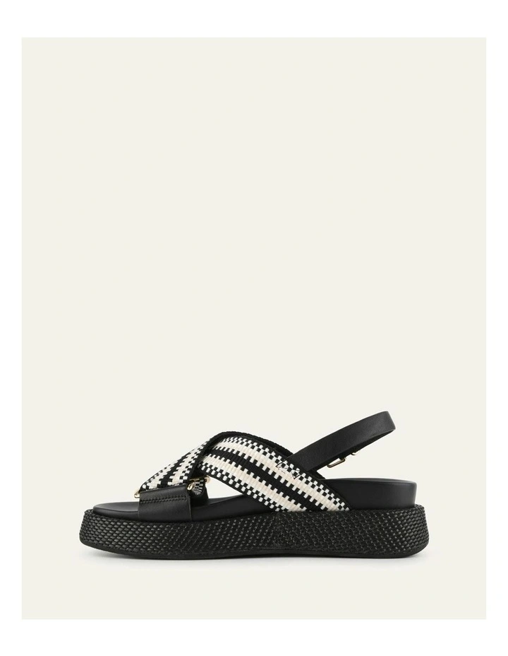 Marley Flat Sandals in Black image 6