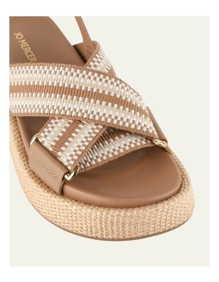 Marley Flat Sandals in Tan image 4