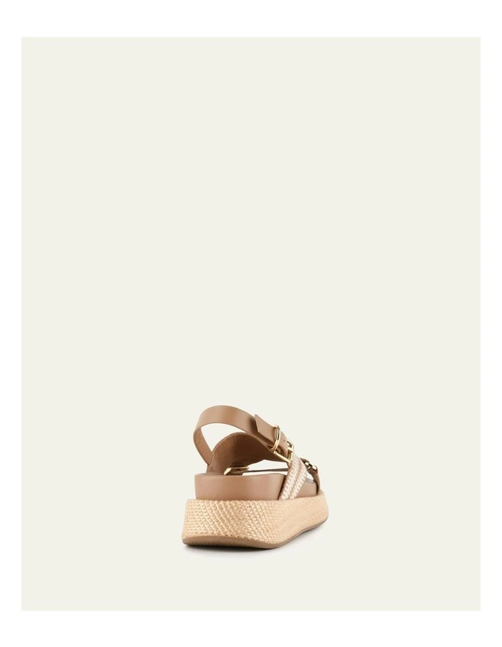 Marley Flat Sandals in Tan image 5