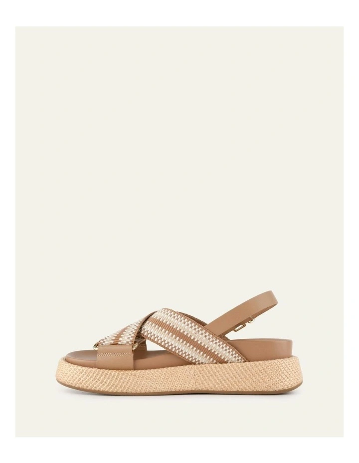 Marley Flat Sandals in Tan image 6