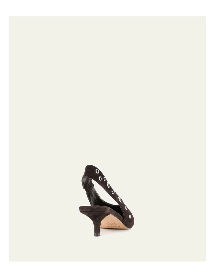 Rhi Suede Low Heels Shoe in Bitter Chocolate image 6