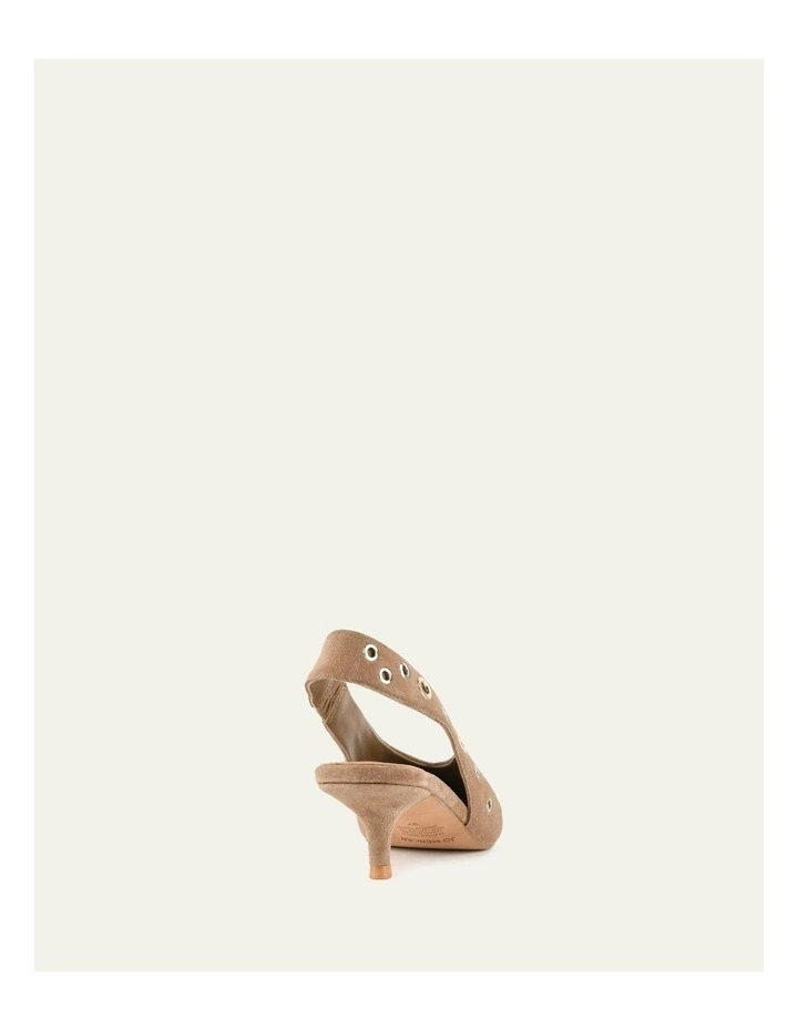 Rhi Suede Low Heels Shoe in Brown image 5
