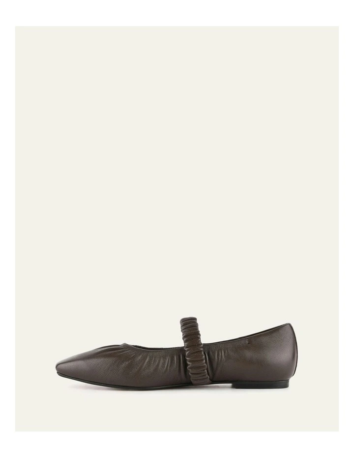 Keely Leather Ballet Flats in Bitter image 6