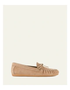 Griffin Loafers in Latte Suede