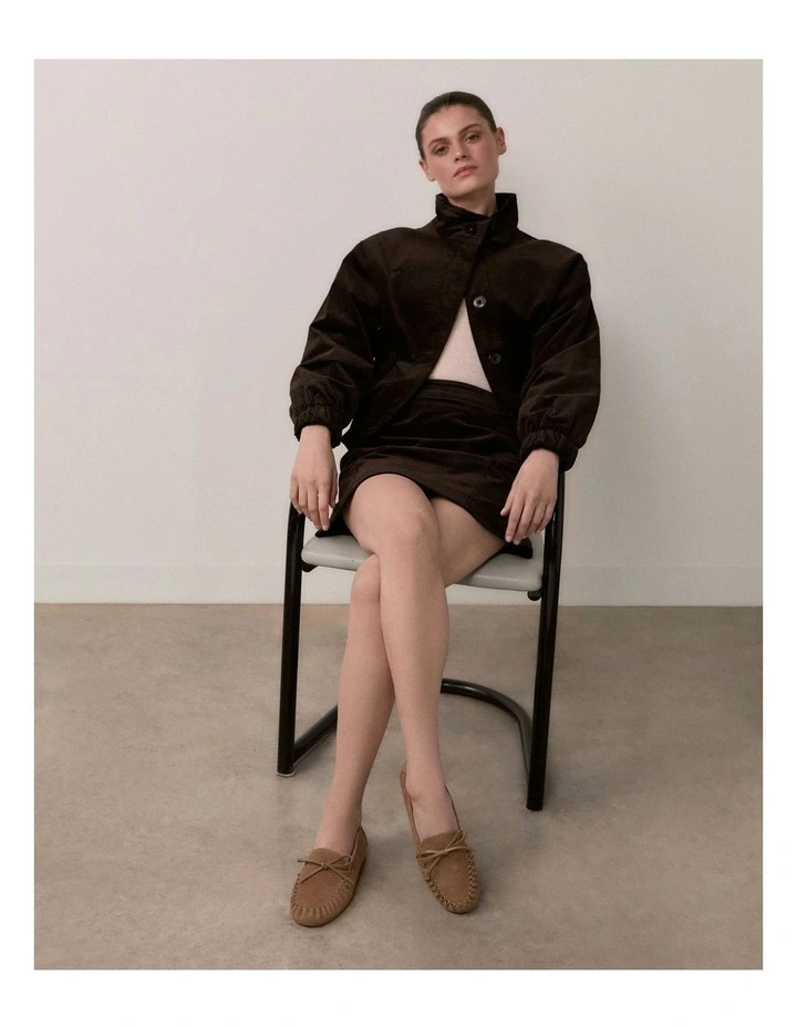 Griffin Loafers in Latte Suede image 2