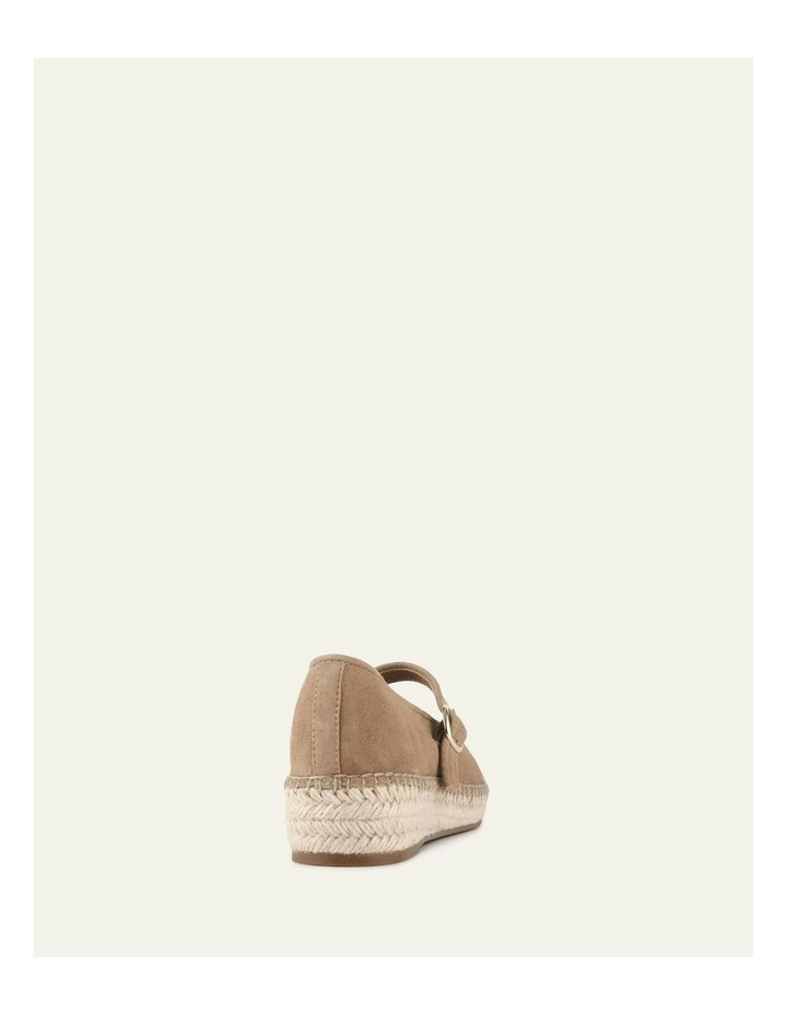 Elsie Flat Espadrilles in Latte Suede image 4