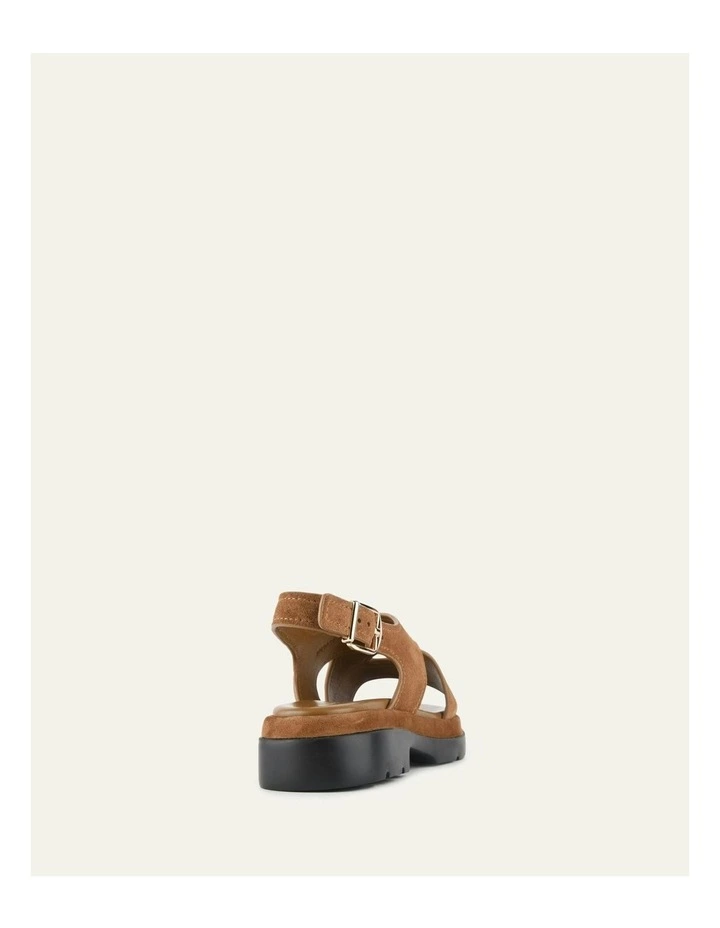 Toorak Flat Sandals in Biscuit Suede image 4
