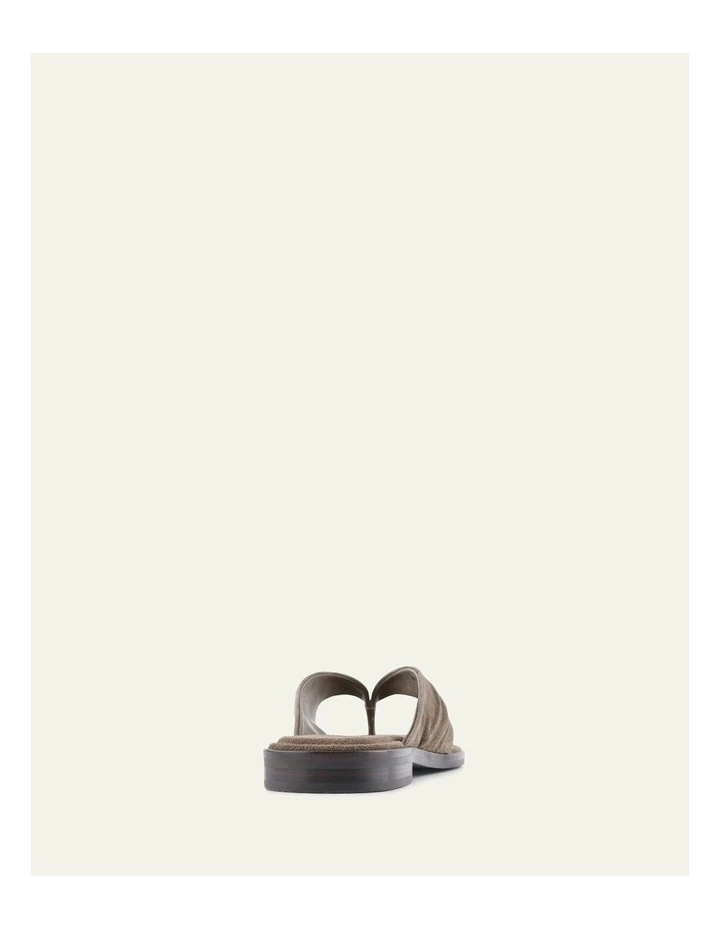 Reggie Flat Sandals in Ash Suede image 4