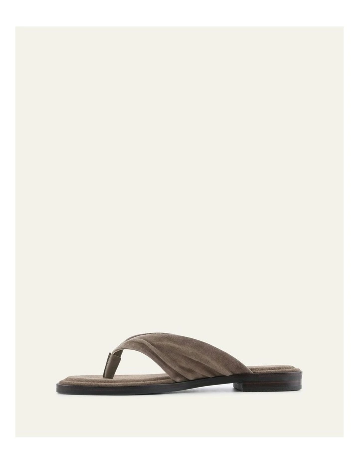 Reggie Flat Sandals in Ash Suede image 5