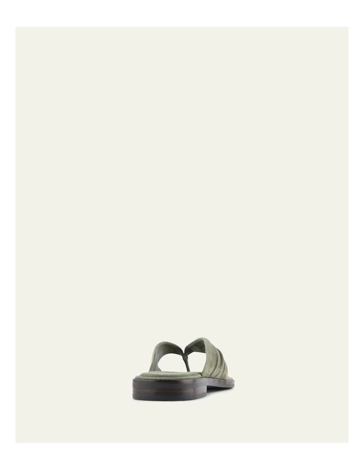 Reggie Flat Sandals in Sage Suede image 4