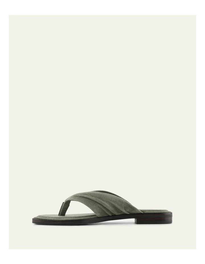 Reggie Flat Sandals in Sage Suede image 5