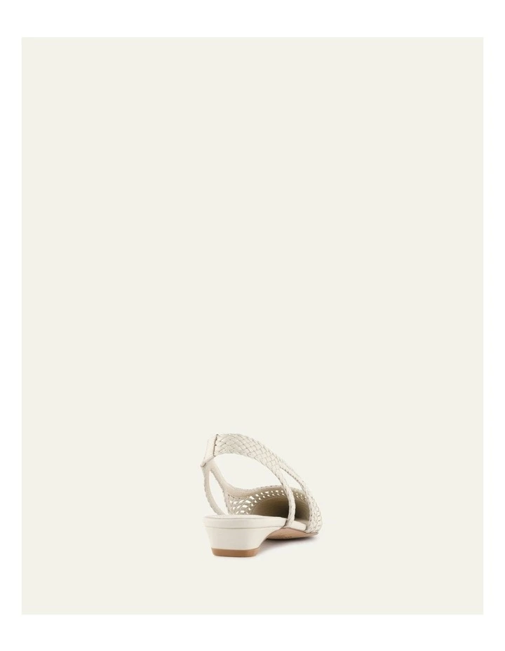 Aubrey Leather Dress Flats in Off White image 4