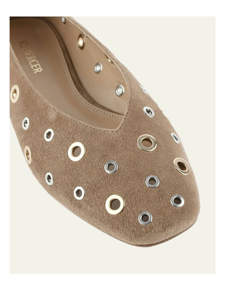Elton Ballet Flats in Latte Suede image 3