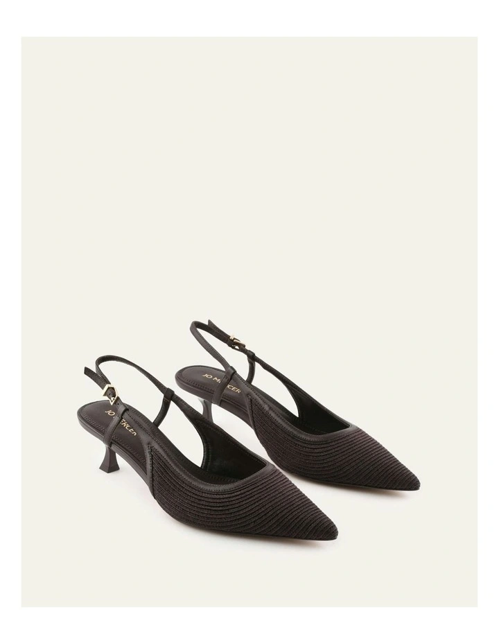 Perry Low Heels Bitter in Choc Raffia image 3