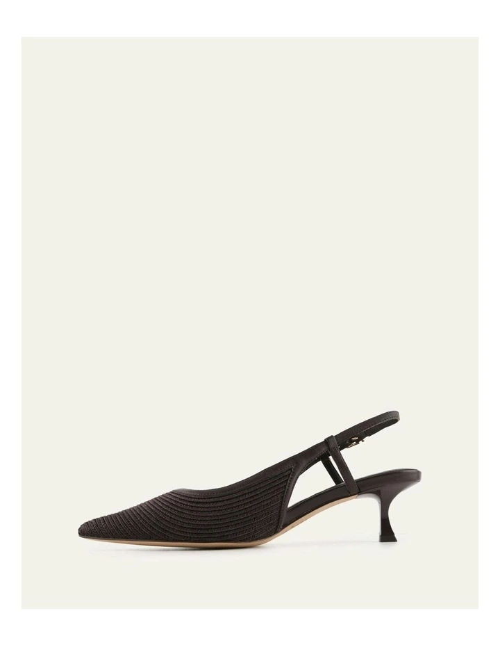 Perry Low Heels Bitter in Choc Raffia image 6