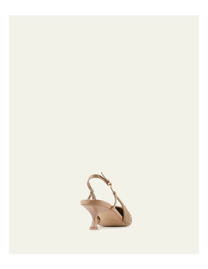 Perry Low Heels in Tan Raffia image 4
