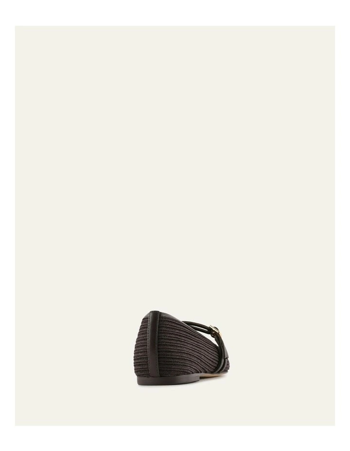 Sullivan Ballet Flats in Bitter Choc Raffia image 4
