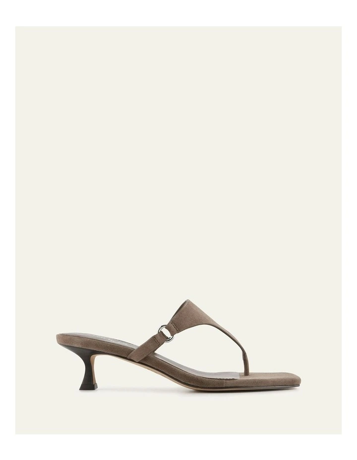 Token Low Heel Sandals in Ash Suede image 1