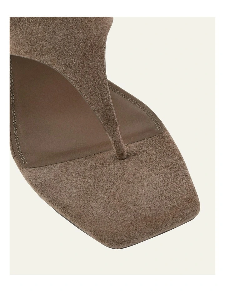 Token Low Heel Sandals in Ash Suede image 3