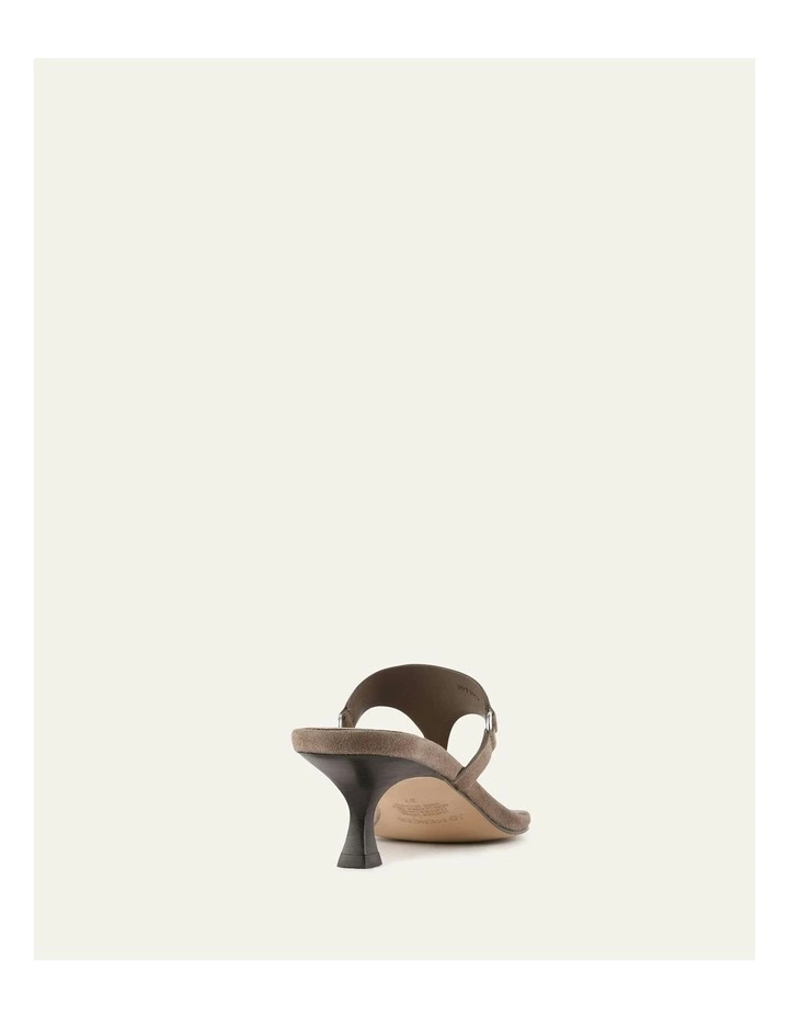 Token Low Heel Sandals in Ash Suede image 4