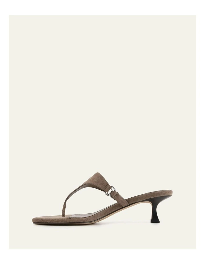 Token Low Heel Sandals in Ash Suede image 5