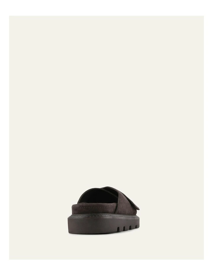 Verve Flat Sandals in Bitter Choc Suede image 4