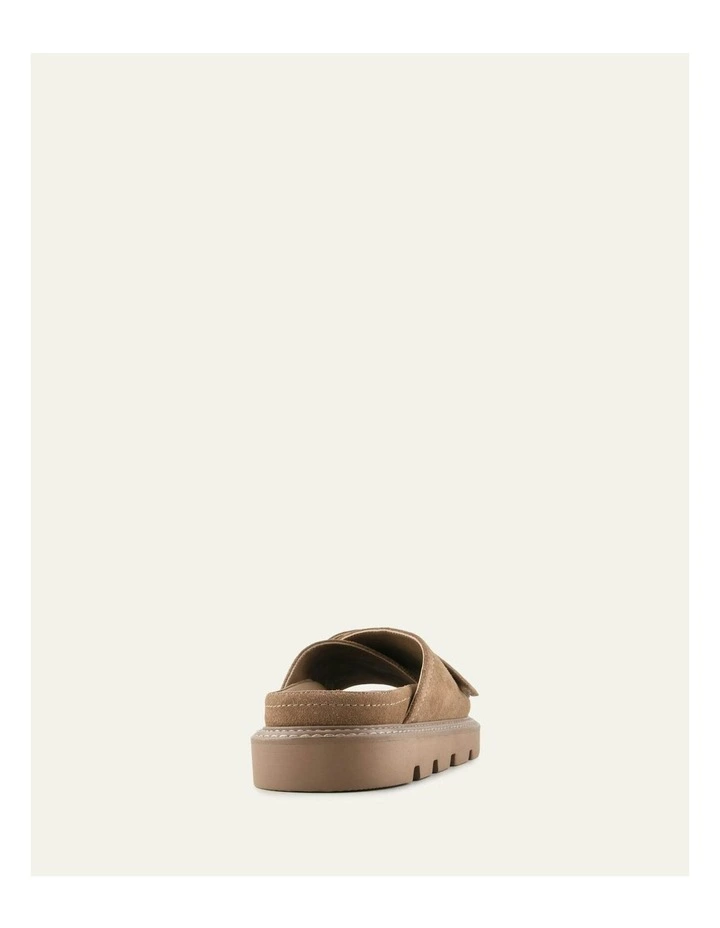 Verve Flat Sandals in Latte Suede image 5